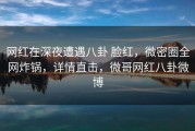 网红在深夜遭遇八卦 脸红，微密圈全网炸锅，详情直击，微哥网红八卦微博